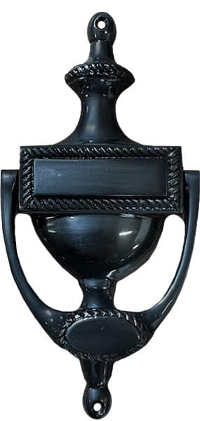 Türklopfer / Türklopfer aus schwarz lackiertem Messing